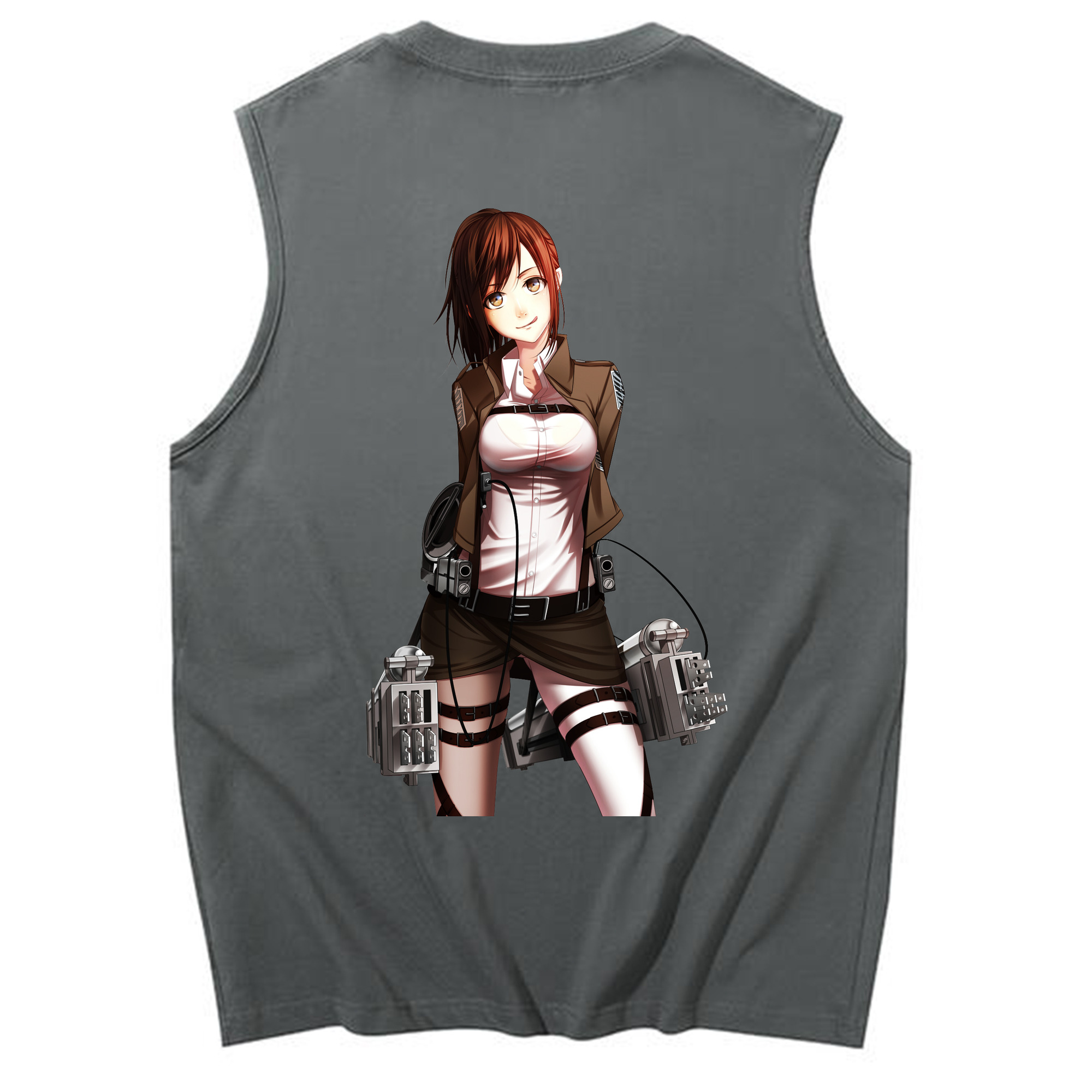 （画像用） 進撃の巨人 サシャ·ブラウス Attack on Titan Sasha Blaus コットン100％タンクトップ（背面プリント）